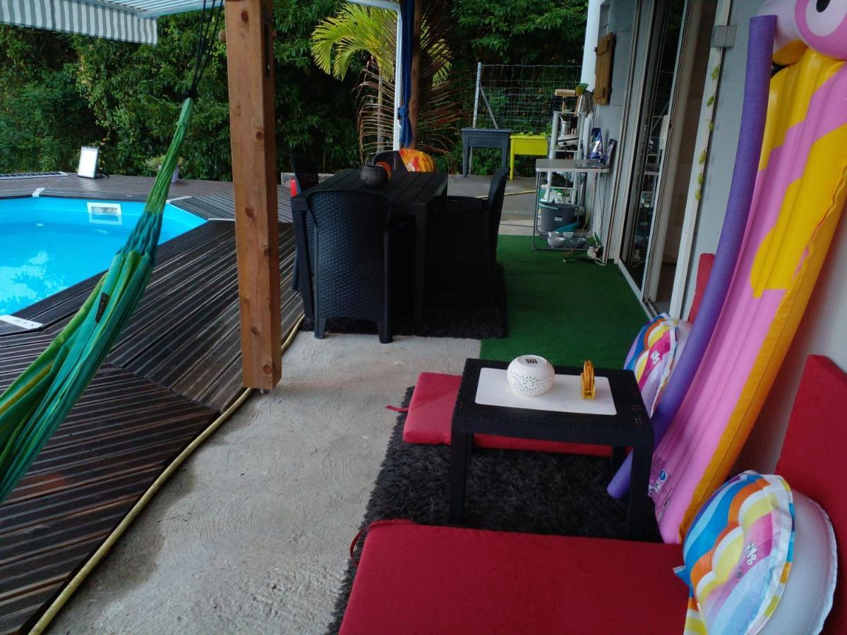 Chambre Chez L'Habitant Avec Piscine Privative Et Vue Panoramique Sur La Mer Des Caraibes Desmarinieres Екстериор снимка